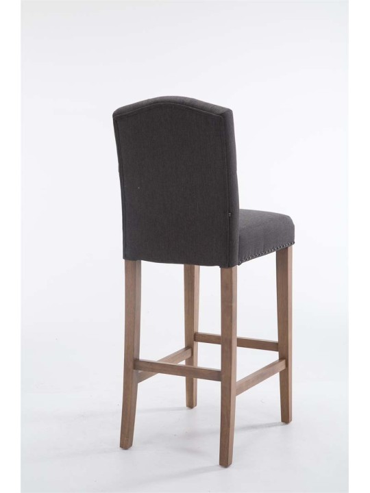 Barstol Louise stof antik-let, mørkegrå