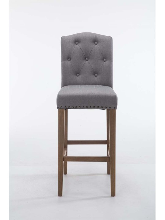 Barstol Louise stof antik-let, lysegrå