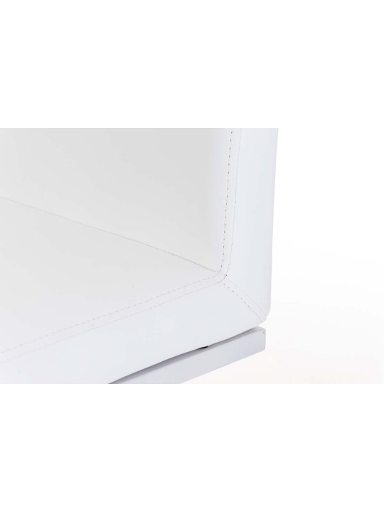 Barstol Panama W imiteret læder, hvid