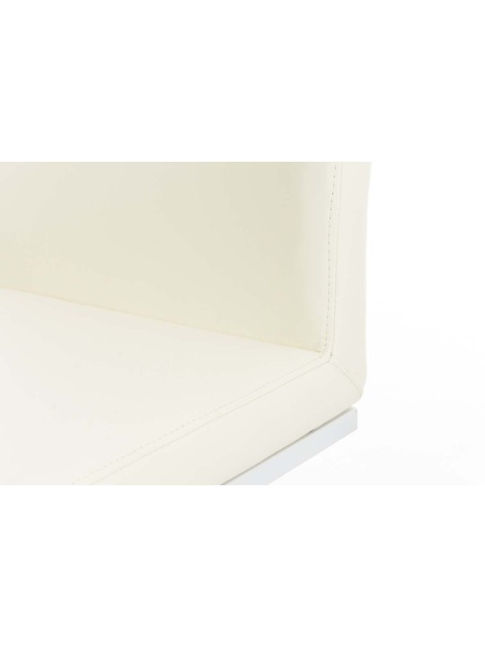 Barstol Panama W imiteret læder, creme