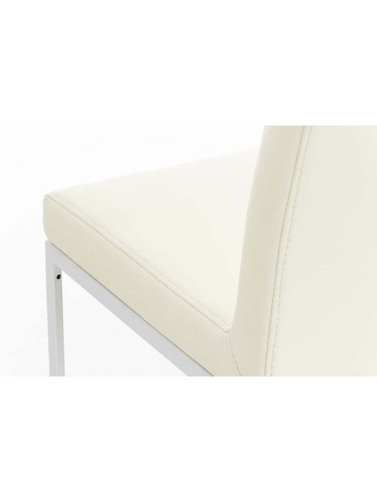 Barstol Panama W imiteret læder, creme