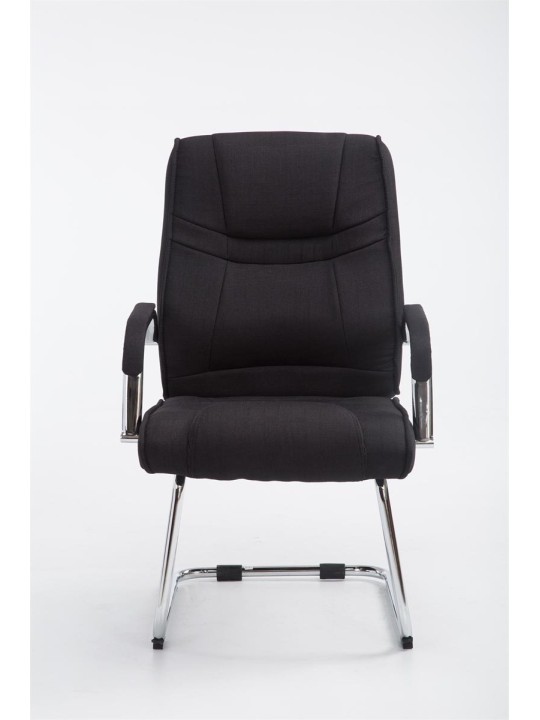 Besøgsstol Attila stof, sort
