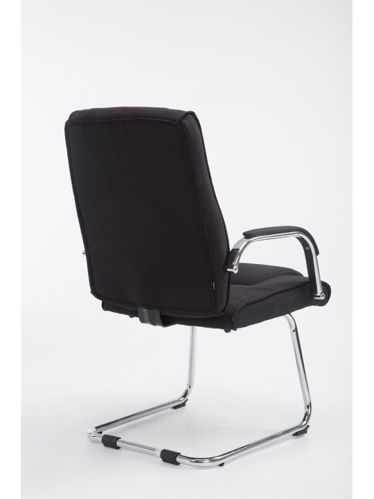 Besøgsstol Attila stof, sort