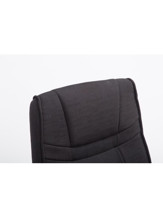 Besøgsstol Attila stof, sort