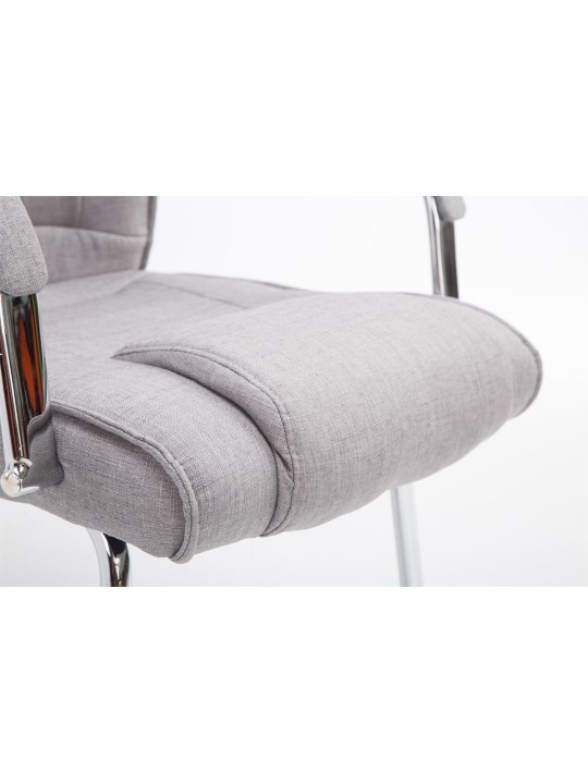 Besøgsstol Attila stof, grå