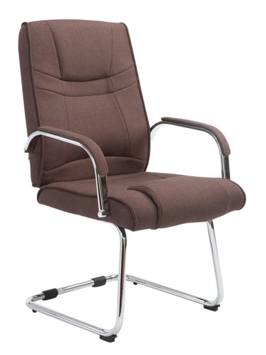 Besøgsstol Attila stof, brun Besøgsstol Attila stof, brun