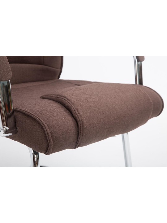 Besøgsstol Attila stof, brun Besøgsstol Attila stof, brun