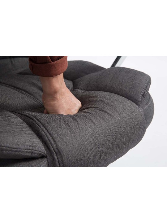 Kontorstol BIG Xanthos stof V2, mørkegrå