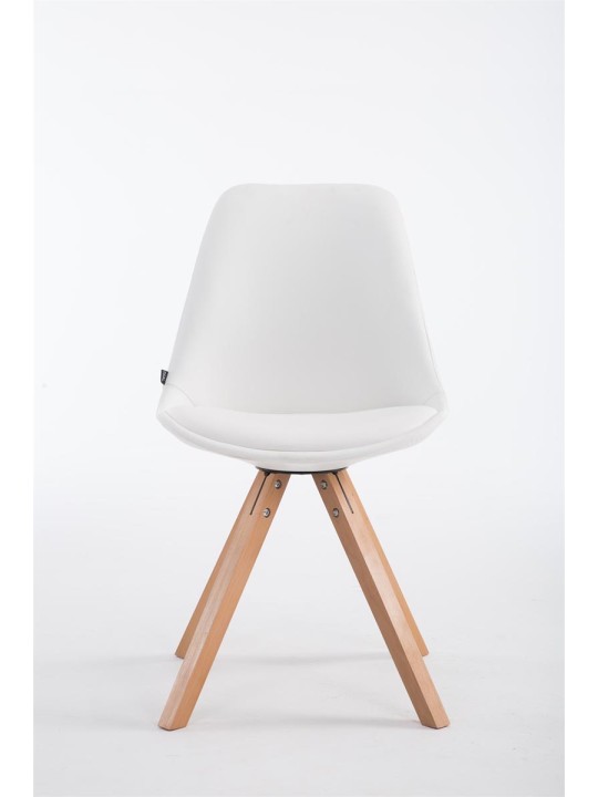 Besøgsstol Laval Natura Square, hvid Besøgsstol Laval Natura Square, hvid