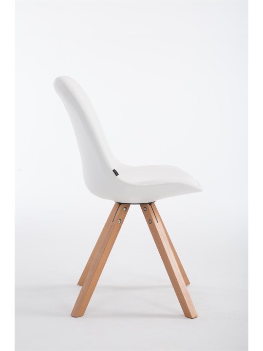 Besøgsstol Laval Natura Square, hvid Besøgsstol Laval Natura Square, hvid