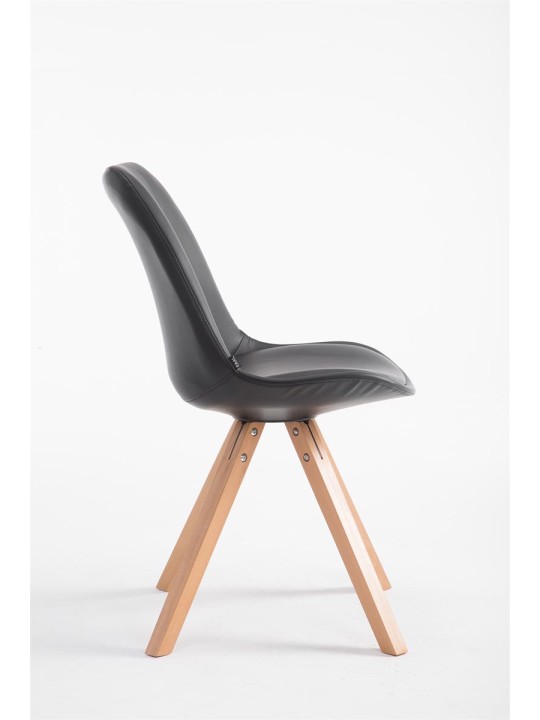 Besøgsstol Laval Natura Square, sort Besøgsstol Laval Natura Square, sort