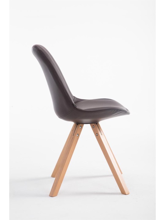 Besøgsstol Laval Natura Square, brun Besøgsstol Laval Natura Square, brun