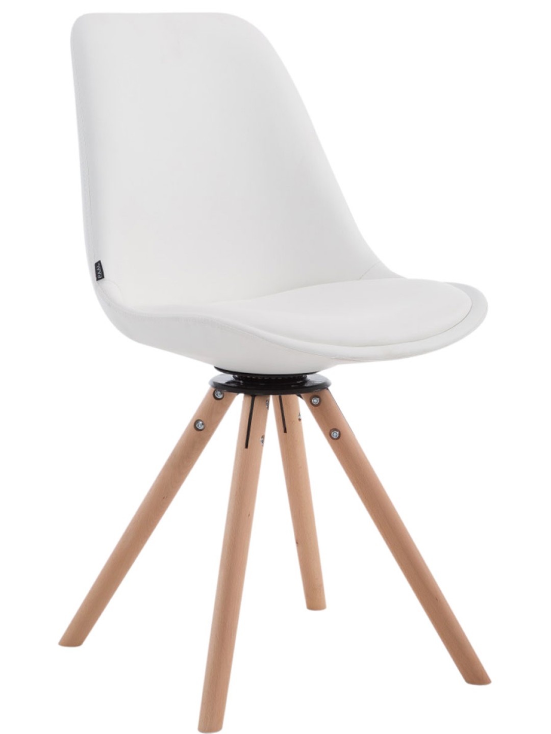 Calais Visitor Chair Roterbar Natura Rund, hvid