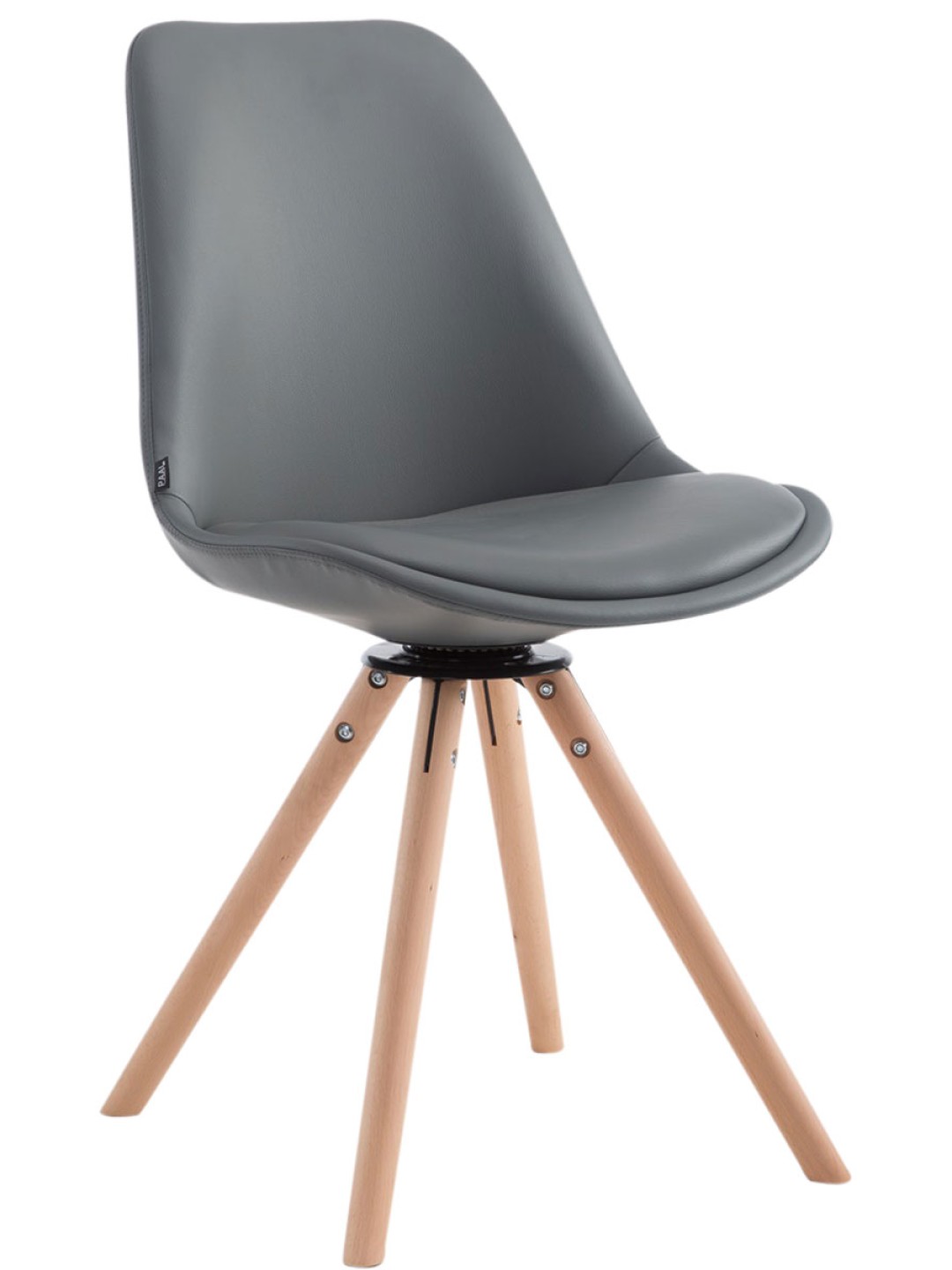 Calais Visitor Chair Roterbar Natura Rund, grå