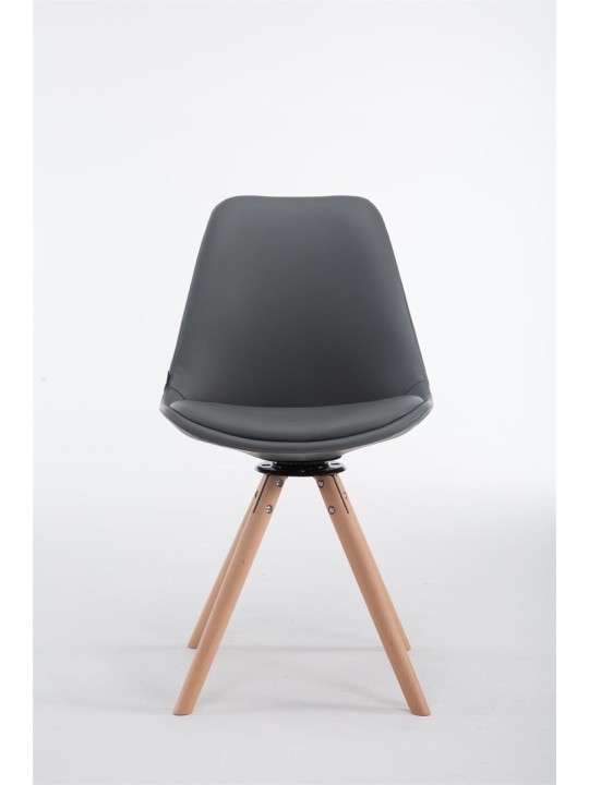 Calais Visitor Chair Roterbar Natura Rund, grå Calais Visitor Chair Roterbar Natura Rund, grå