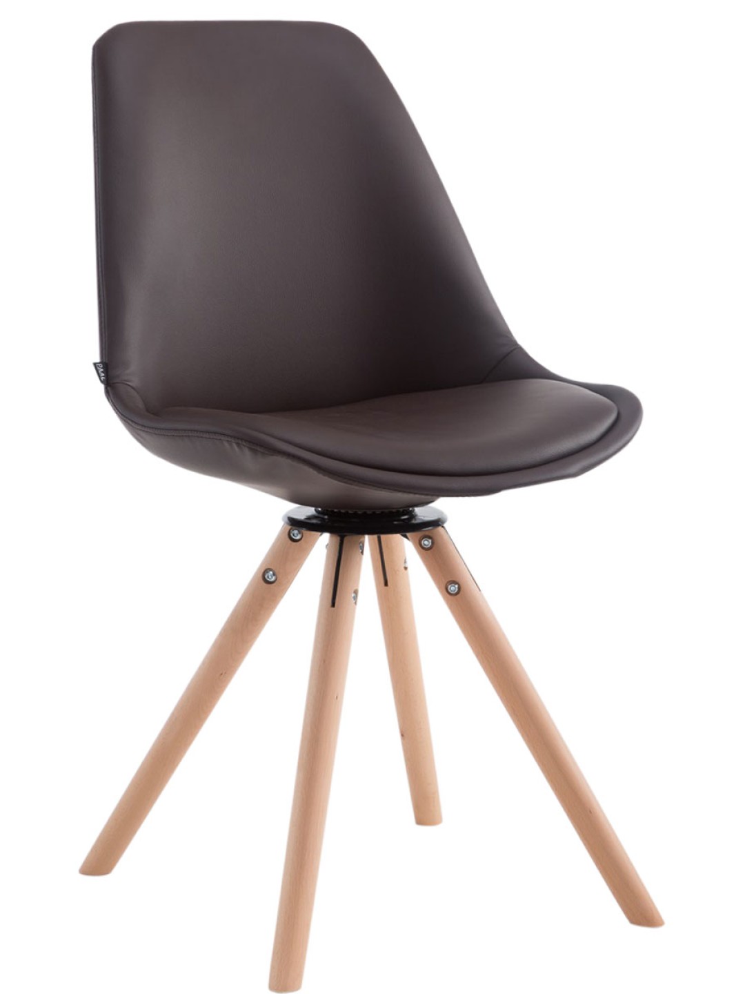 Calais Visitor Chair Roterbar Natura Rund, brun