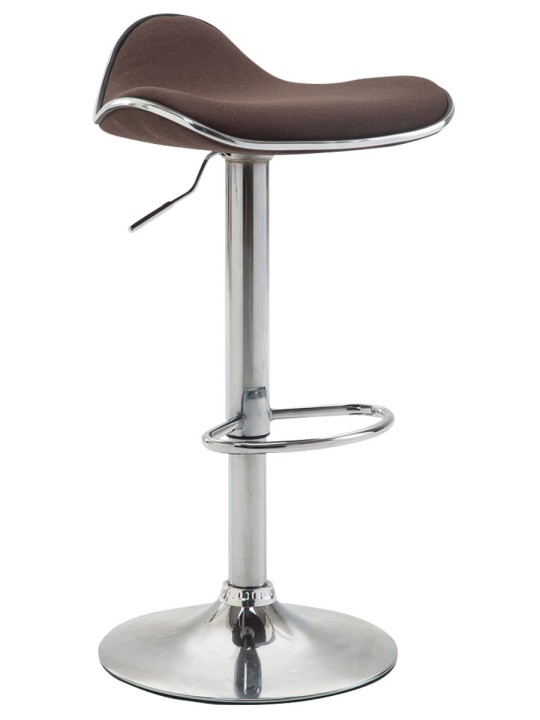 Barstol Shanghai stof krom, brun