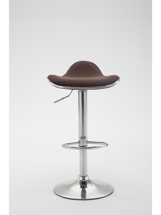 Barstol Shanghai stof krom, brun