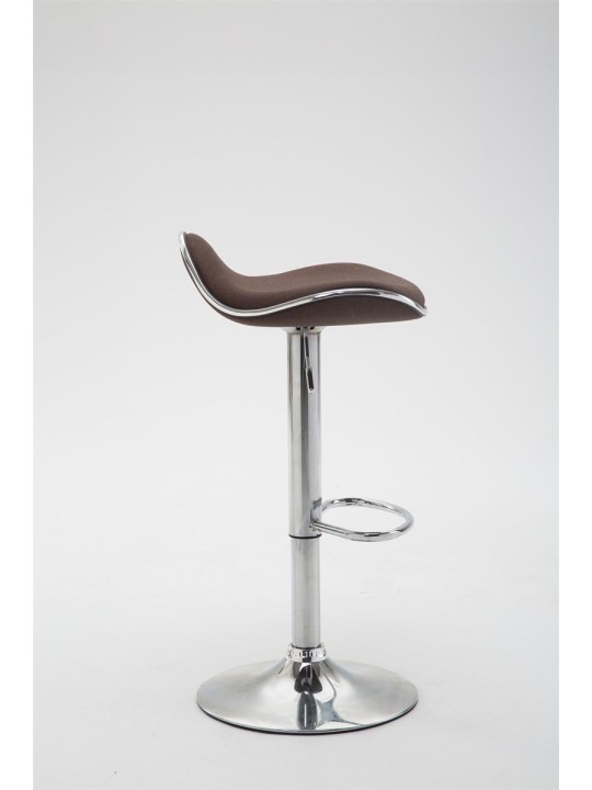 Barstol Shanghai stof krom, brun