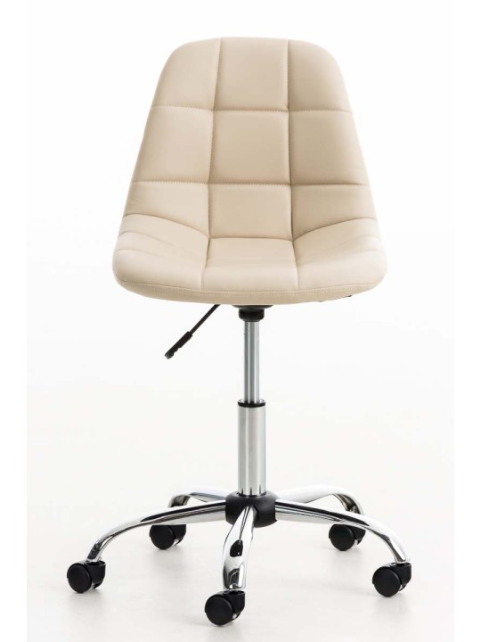 Emil kontorstol i imiteret læder, creme Emil kontorstol i imiteret læder, creme