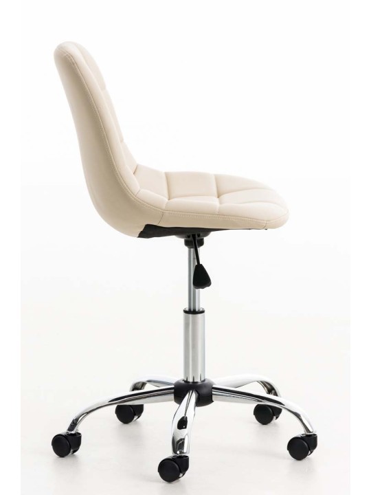 Emil kontorstol i imiteret læder, creme Emil kontorstol i imiteret læder, creme
