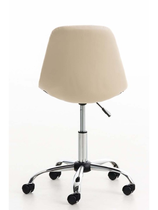 Emil kontorstol i imiteret læder, creme Emil kontorstol i imiteret læder, creme