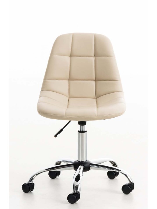 Emil kontorstol i imiteret læder, creme Emil kontorstol i imiteret læder, creme