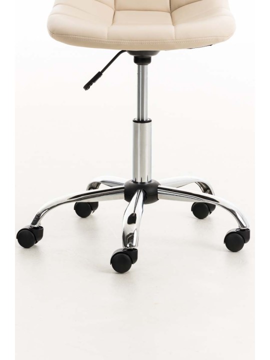 Emil kontorstol i imiteret læder, creme Emil kontorstol i imiteret læder, creme