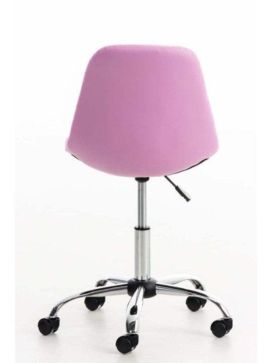 Emil kontorstol i imiteret læder, pink Emil kontorstol i imiteret læder, pink