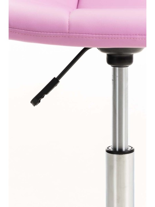 Emil kontorstol i imiteret læder, pink Emil kontorstol i imiteret læder, pink