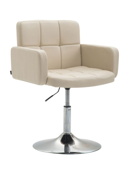 Liggestol Los Angeles imiteret læder, creme