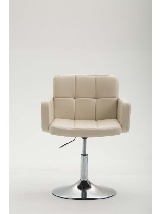 Liggestol Los Angeles imiteret læder, creme