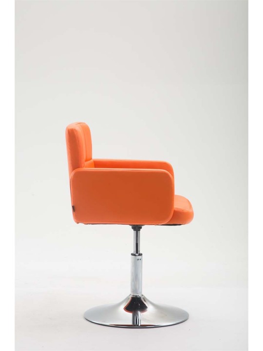 Liggestol Los Angeles imiteret læder, orange