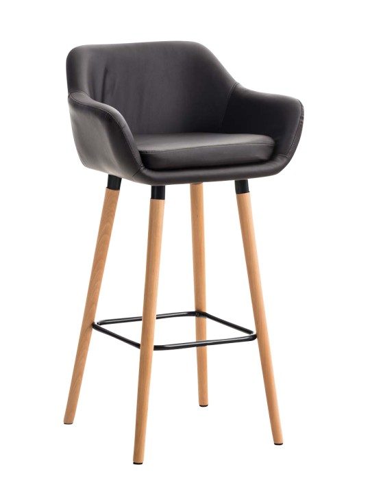 Barstol Grant imiteret læder, brun