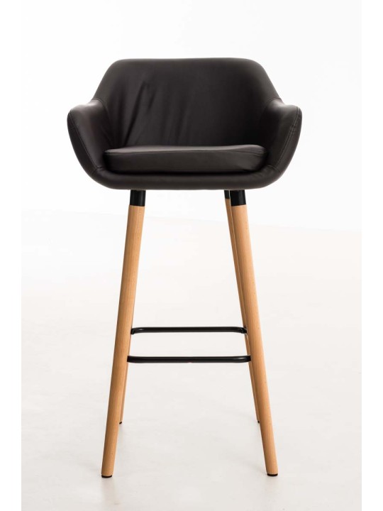 Barstol Grant imiteret læder, brun