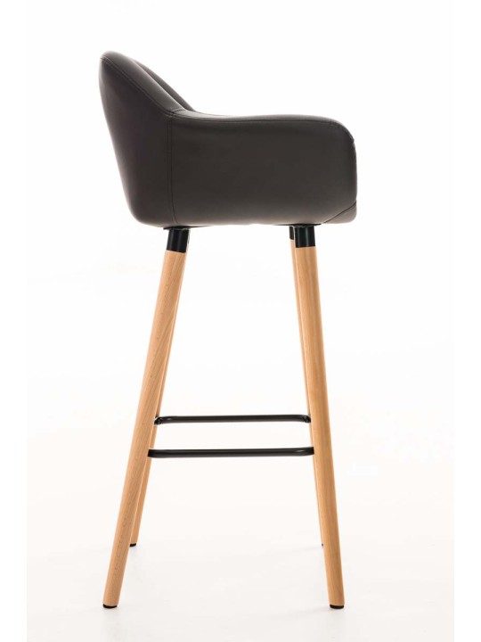 Barstol Grant imiteret læder, brun