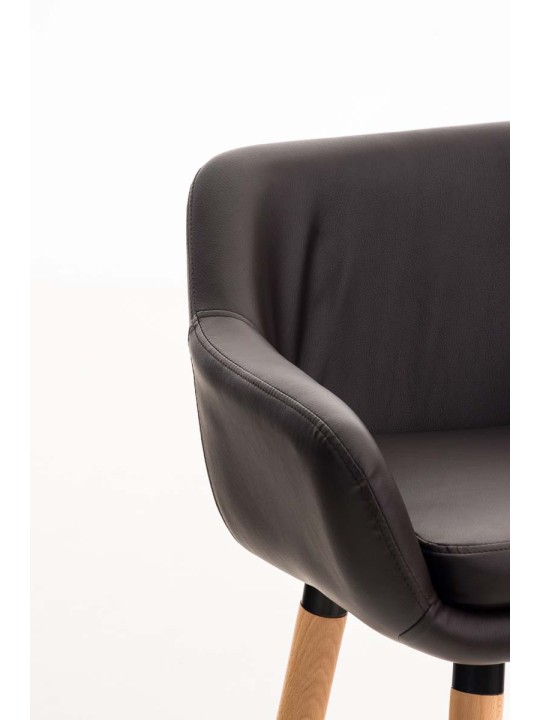 Barstol Grant imiteret læder, brun