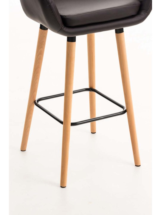 Barstol Grant imiteret læder, brun