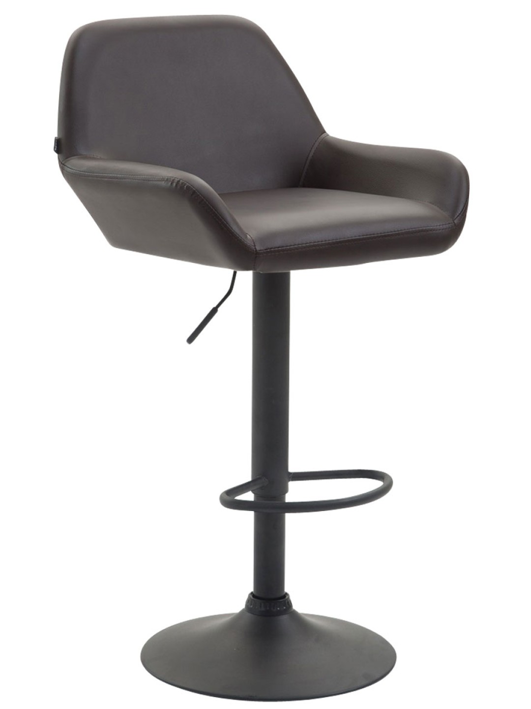 Barstol Braga imiteret læder B, brun