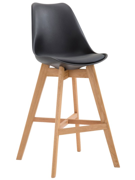 Barstol Cannes plast Natura, sort Barstol Cannes plast Natura, sort