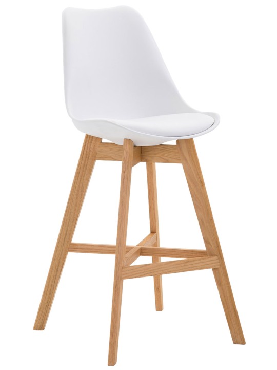 Barstol Cannes plast Natura, hvid Barstol Cannes plast Natura, hvid