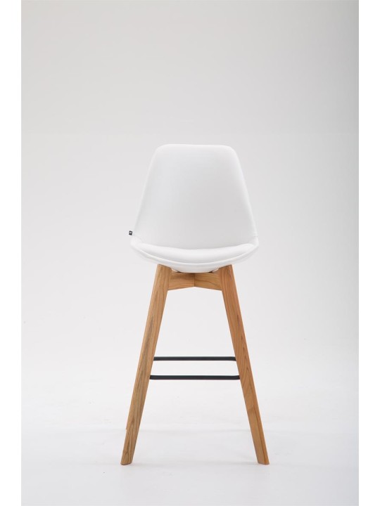 Barstol Metz imiteret læder Natura, hvid