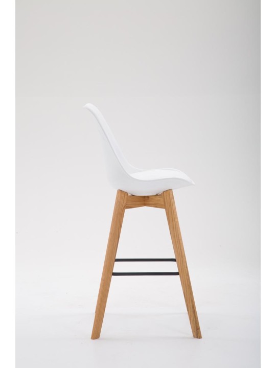 Barstol Metz plast Natura, hvid