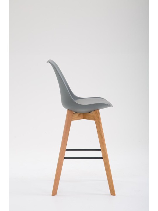 Barstol Metz plast Natura, grå