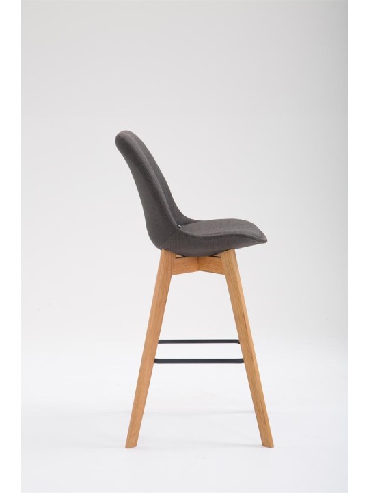 Barstol Metz stof Natura, mørkegrå