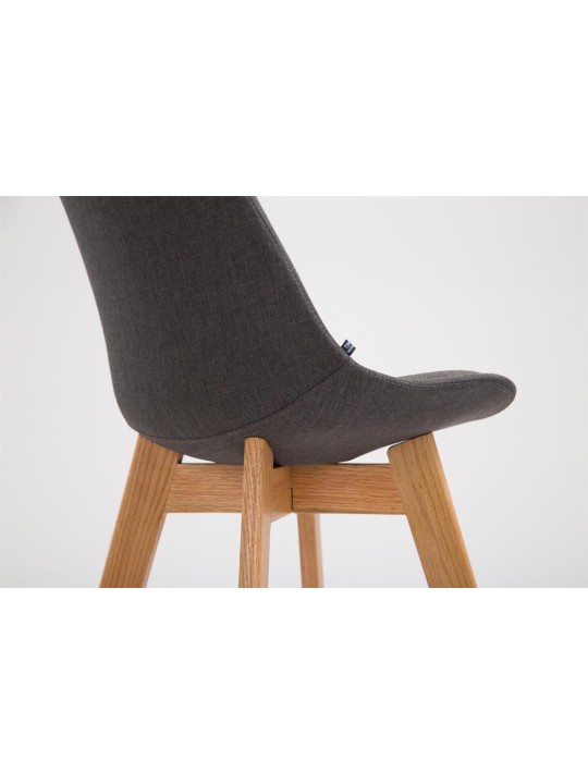 Barstol Metz stof Natura, mørkegrå