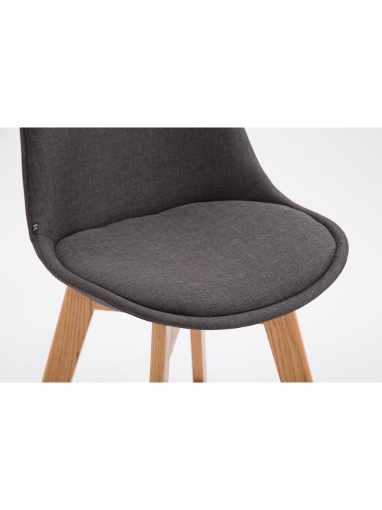 Barstol Metz stof Natura, mørkegrå