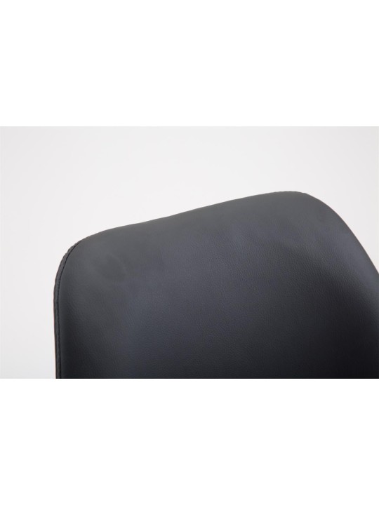 Barstol Cannes imiteret læder Natura, sort