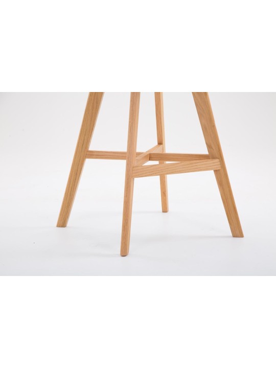 Barstol Cannes imiteret læder Natura, grå