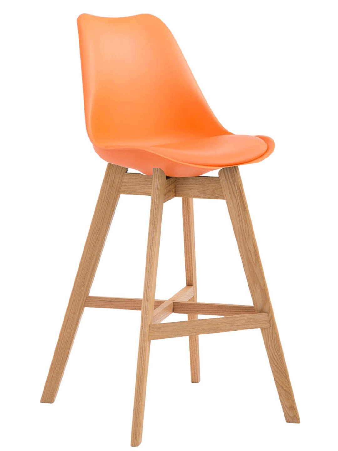 Barstol Cannes plast Natura, orange